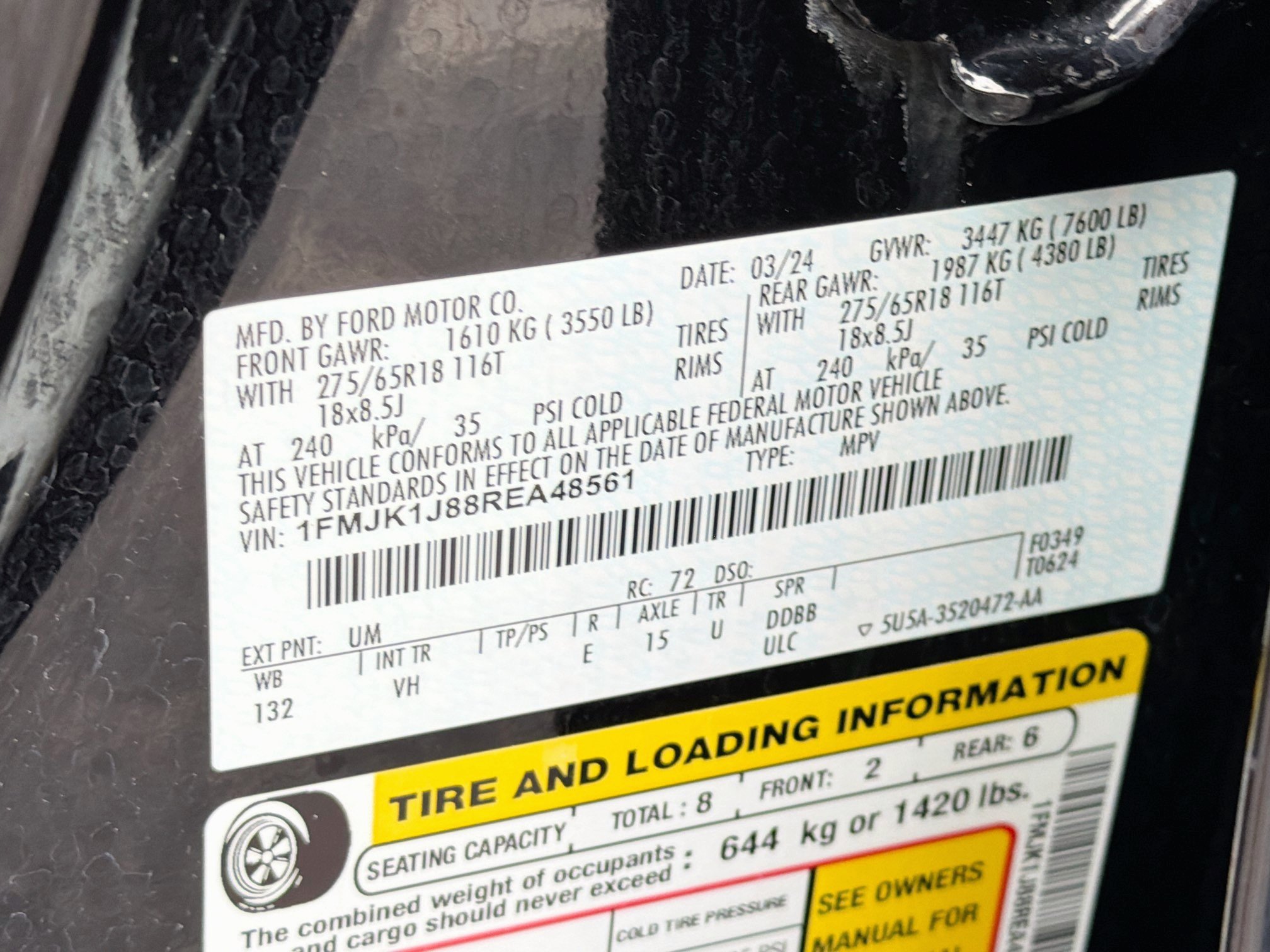 Used 2024 Ford Expedition Max XLT AWD/4WD image 46