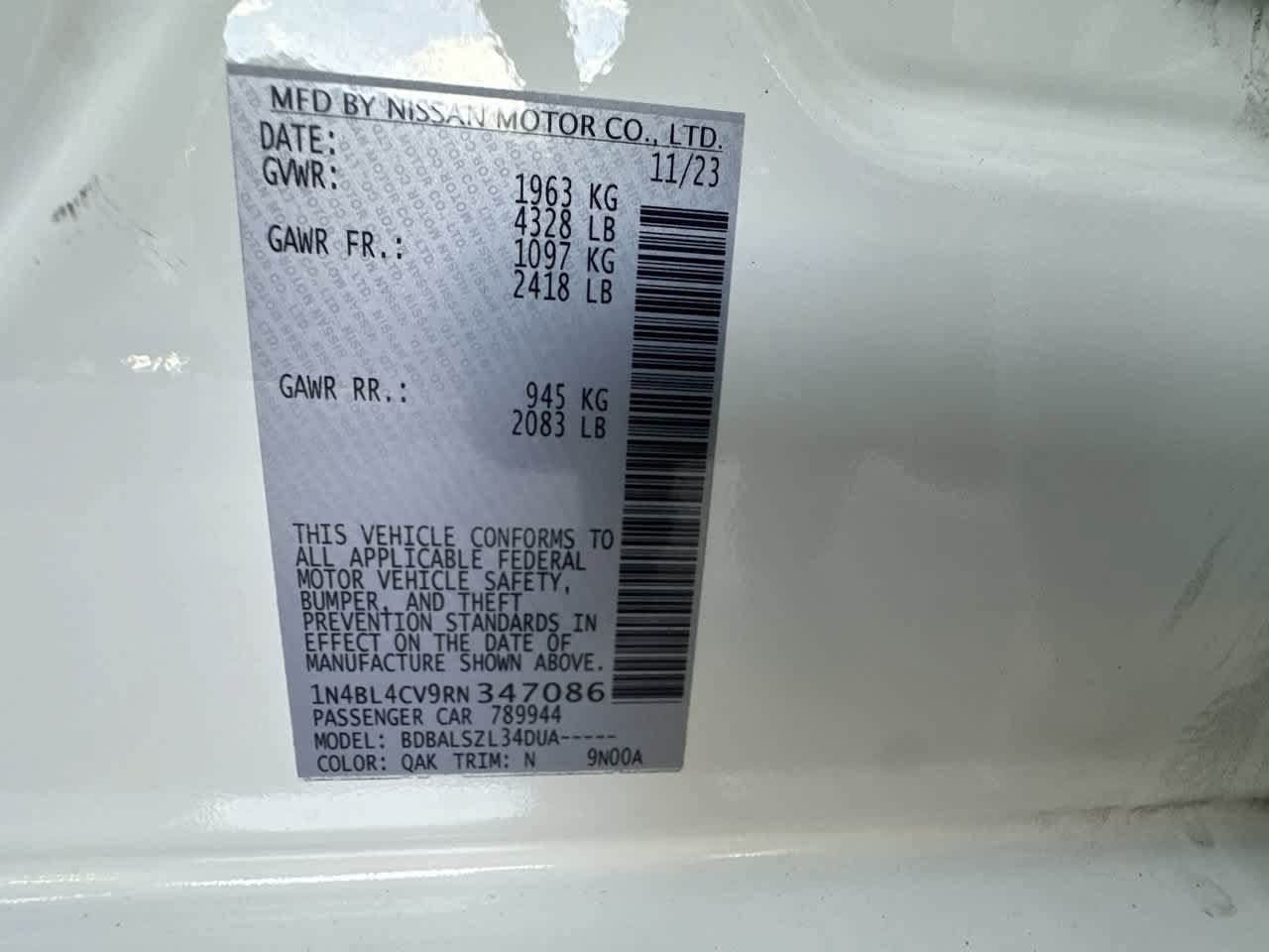 Used 2024 Nissan Altima 2.5 SR FWD image 29