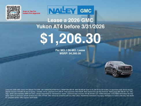 New 2026 GMC Yukon AT4 w/ AT4 Premium Plus Package image 3