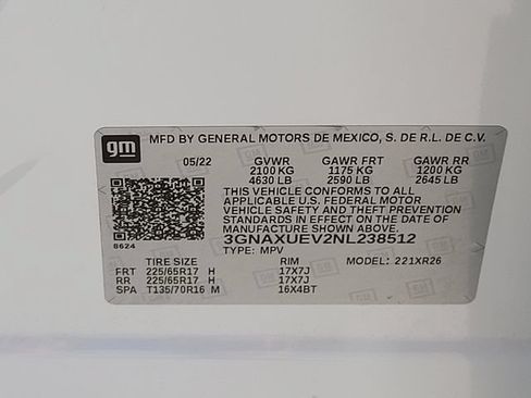 Used 2022 Chevrolet Equinox LT AWD/4WD image 15