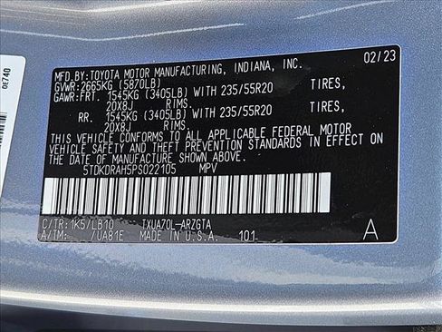 Used 2023 Toyota Highlander Limited FWD image 25