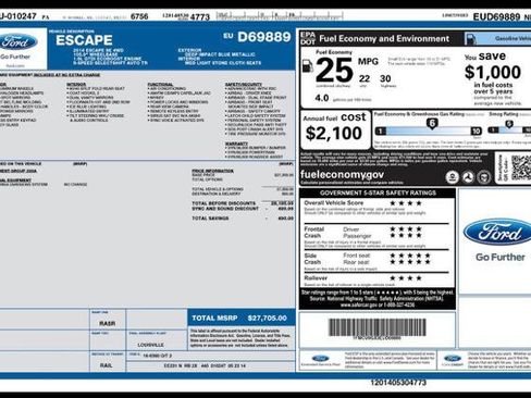 Used 2014 Ford Escape SE AWD/4WD image 16
