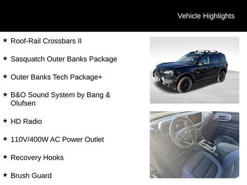 New 2025 Ford Bronco Sport Outer Banks w/ Sasquatch Outer Banks Package AWD/4WD image 7