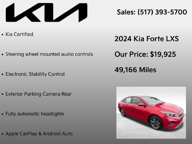 Used 2024 Kia Forte LXS FWD image 7