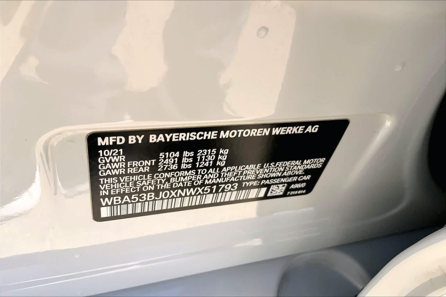 Used 2022 BMW 540i w/ Premium Package RWD image 32