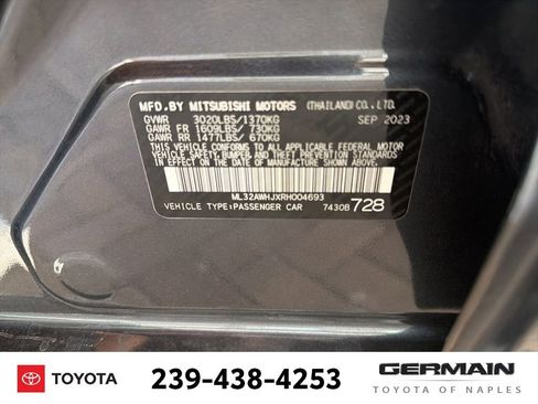 Used 2024 Mitsubishi Mirage SE FWD image 15