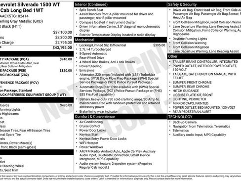 Used 2026 Chevrolet Silverado 1500 W/T w/ WT Safety Package RWD image 5
