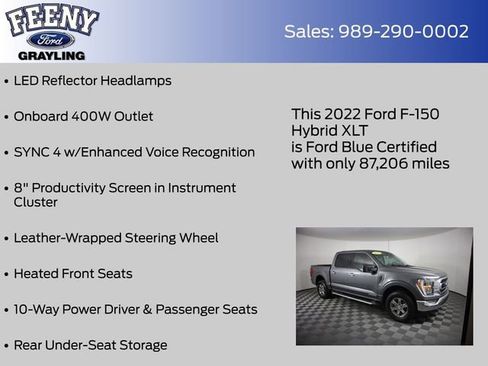 Certified 2022 Ford F150 XLT w/ Equipment Group 302A High AWD/4WD image 25