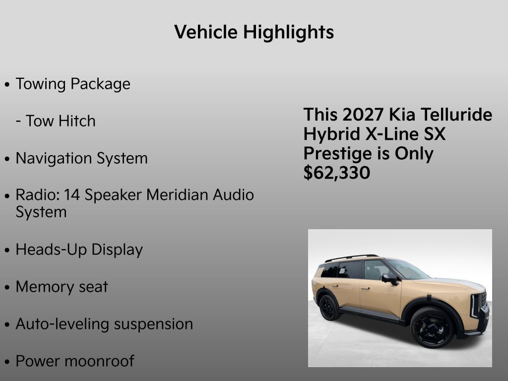 New 2027 Kia Telluride X-Line SX Prestige w/ Towing Package AWD/4WD image 33