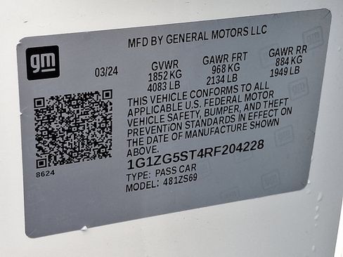 Used 2024 Chevrolet Malibu RS w/ LPO, Floor Liner Package FWD image 26