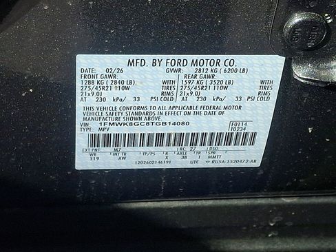 New 2026 Ford Explorer ST w/ Sun And Sound Package image 12