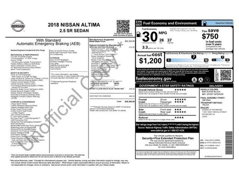 Used 2018 Nissan Altima 2.5 SR w/ SR Special Edition image 9