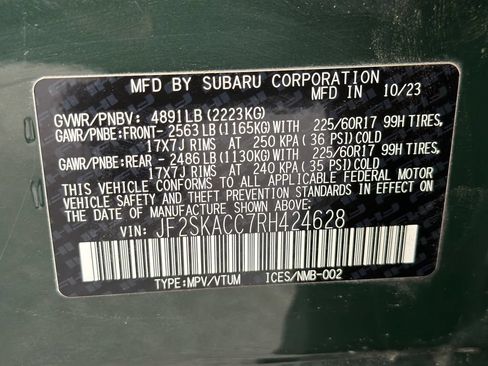 Certified 2024 Subaru Forester Premium AWD/4WD image 52