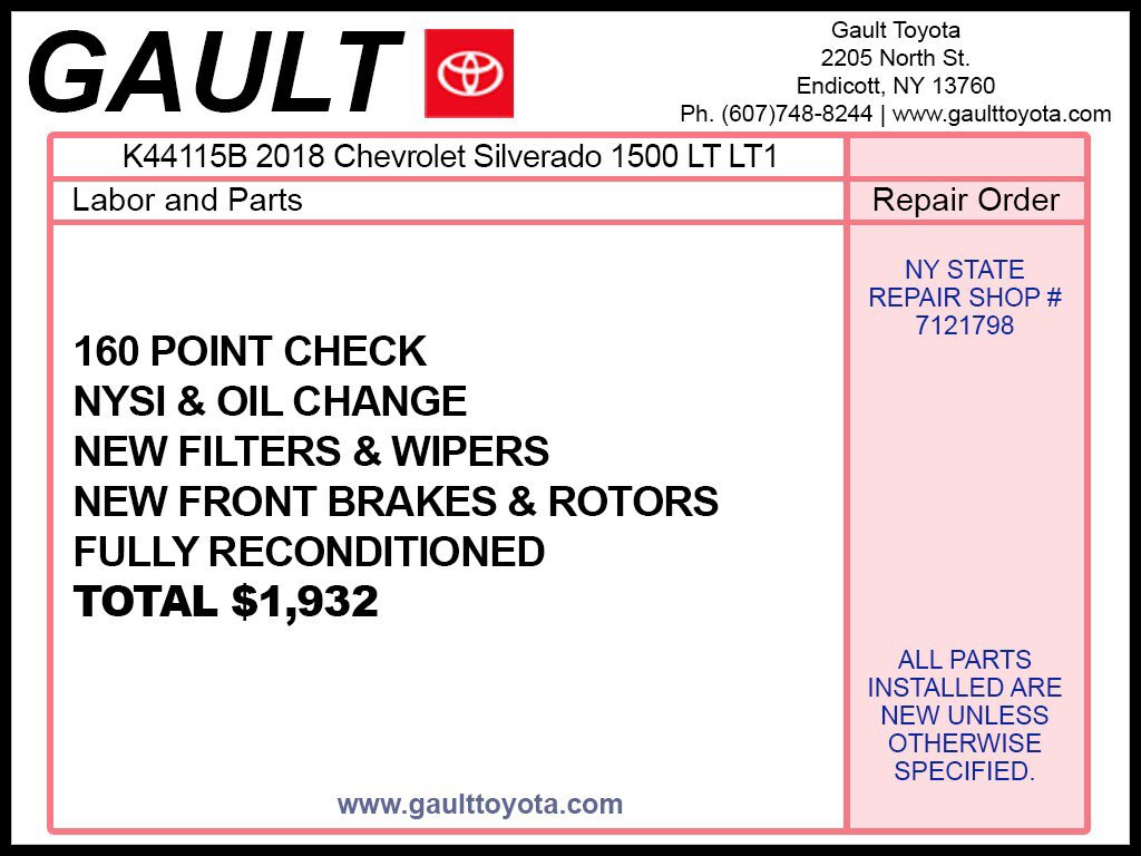 Used 2018 Chevrolet Silverado 1500 LT w/ All Star Edition AWD/4WD image 2