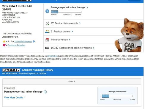 Used 2017 BMW 440i xDrive Convertible image 5
