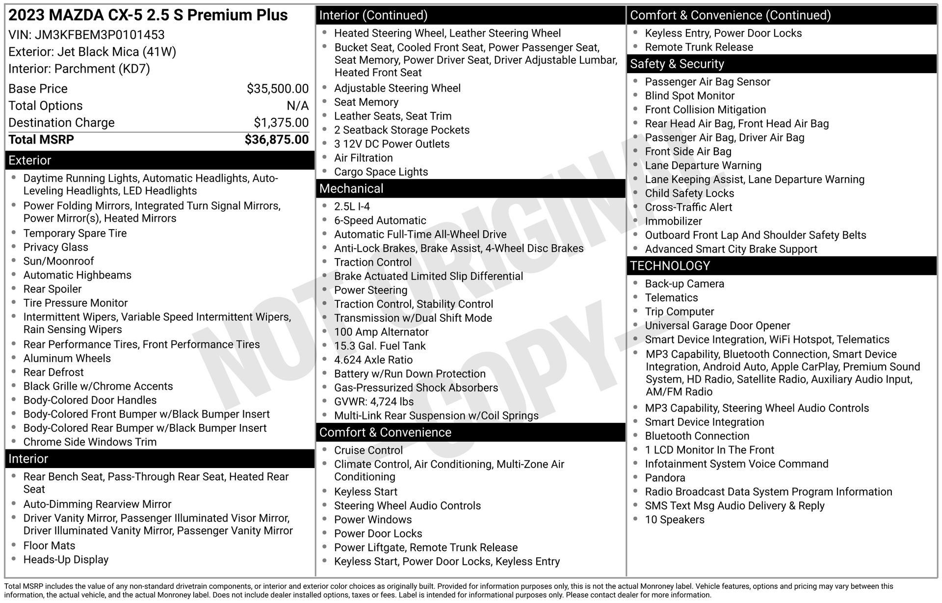 Certified 2023 MAZDA CX-5 AWD 2.5 S w/ Premium Plus Pkg image 5