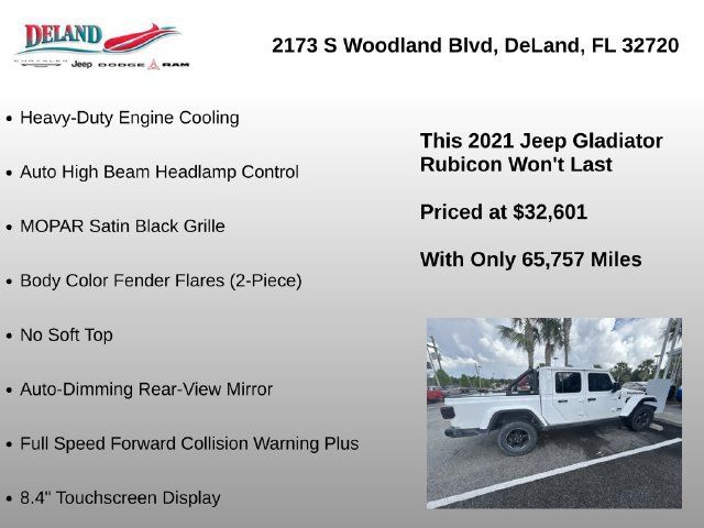 Used 2021 Jeep Gladiator Rubicon AWD/4WD image 7