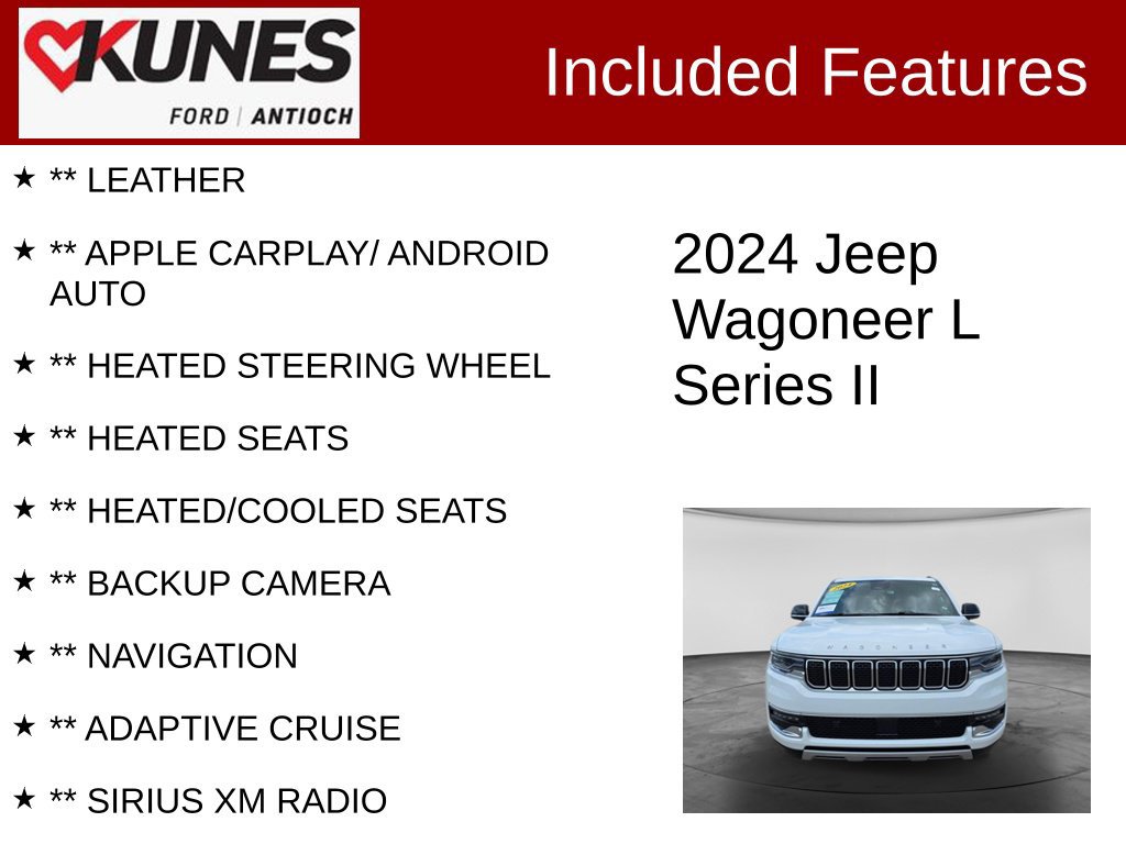 Used 2024 Jeep Wagoneer L Series II AWD/4WD image 3