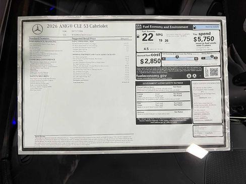 New 2026 Mercedes-Benz CLE 53 AMG 4MATIC Cabriolet image 45