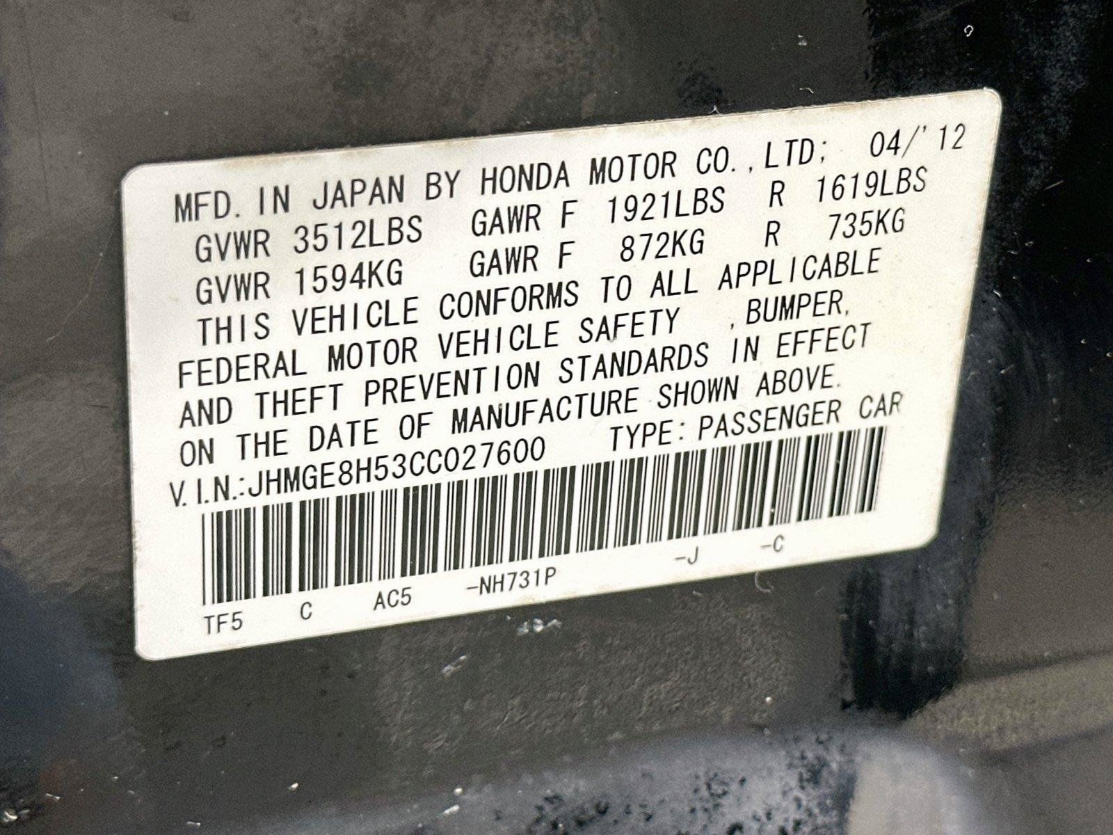 Used 2012 Honda Fit Sport image 20