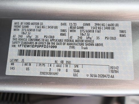 Used 2023 Ford F150 XLT w/ Equipment Group 302A High image 55