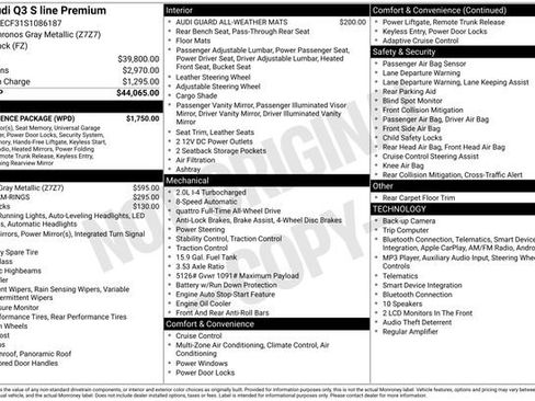 Certified 2025 Audi Q3 2.0T Premium w/ Convenience Package AWD/4WD image 26