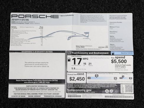 Used 2018 Porsche 911 GT2 RS RWD image 4