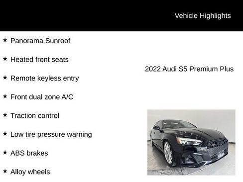 Used 2022 Audi S5 Premium Plus AWD/4WD image 6