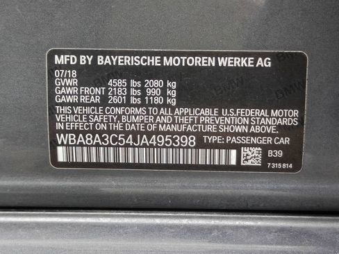 Used 2018 BMW 320i xDrive Sedan w/ Convenience Package AWD/4WD image 33