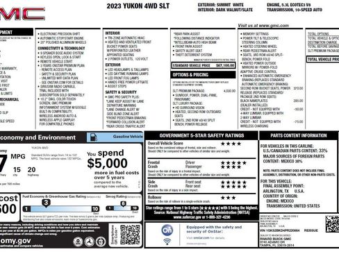 Used 2023 GMC Yukon SLT w/ SLT Premium Package image 3