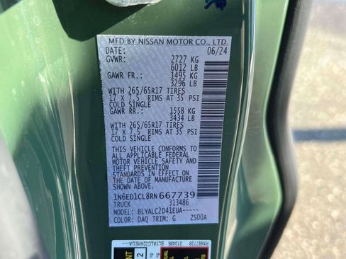 Certified 2024 Nissan Frontier SV w/ SV Convenience Package image 17