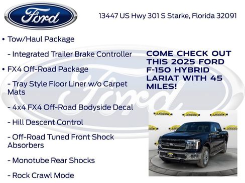 New 2025 Ford F150 Lariat w/ Equipment Group 502A High image 25