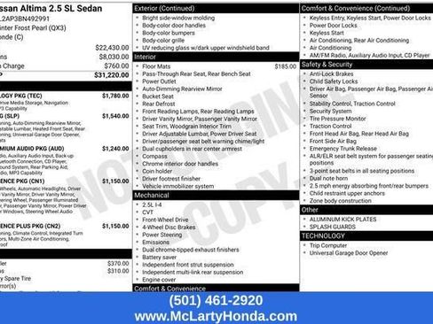 Used 2011 Nissan Altima 2.5 SL w/ Technology Pkg FWD image 17