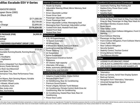 Used 2026 Cadillac Escalade ESV V w/ LPO, ONYX Package AWD/4WD image 53