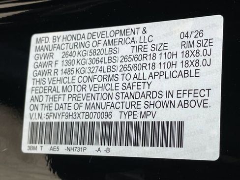 New 2026 Honda Passport RTL image 25