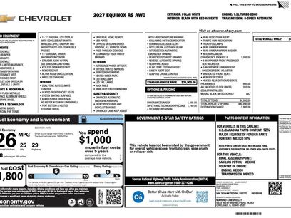 New 2027 Chevrolet Equinox RS w/ Safety and Technology Package
