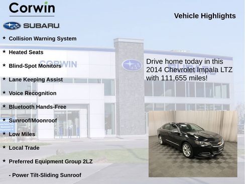 Used 2014 Chevrolet Impala LTZ FWD image 6