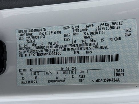 Used 2021 Ford F150 XL w/ Equipment Group 101A High AWD/4WD image 31