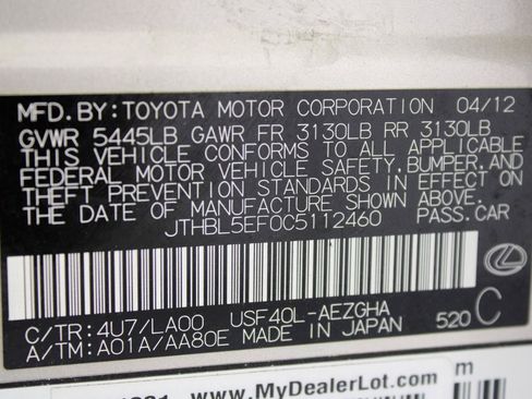 Used 2012 Lexus LS 460 w/ Luxury Value Edition RWD image 91