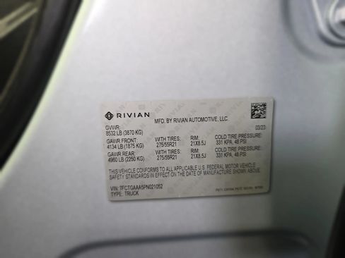 Used 2023 Rivian R1T Adventure AWD/4WD image 14