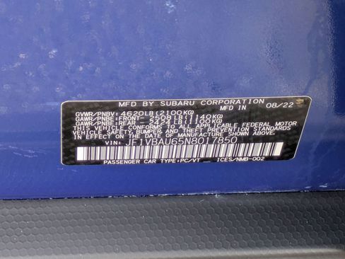 Used 2022 Subaru WRX GT image 34