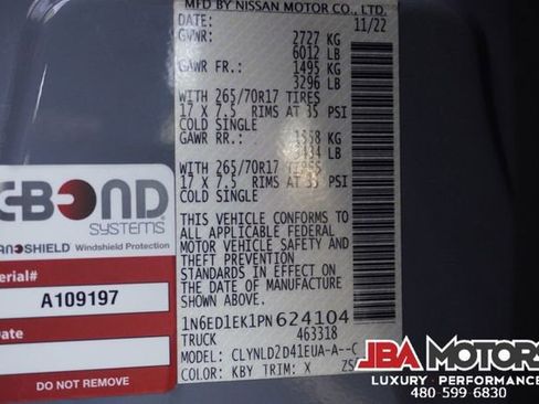 Used 2023 Nissan Frontier PRO-4X w/ Technology Package image 93