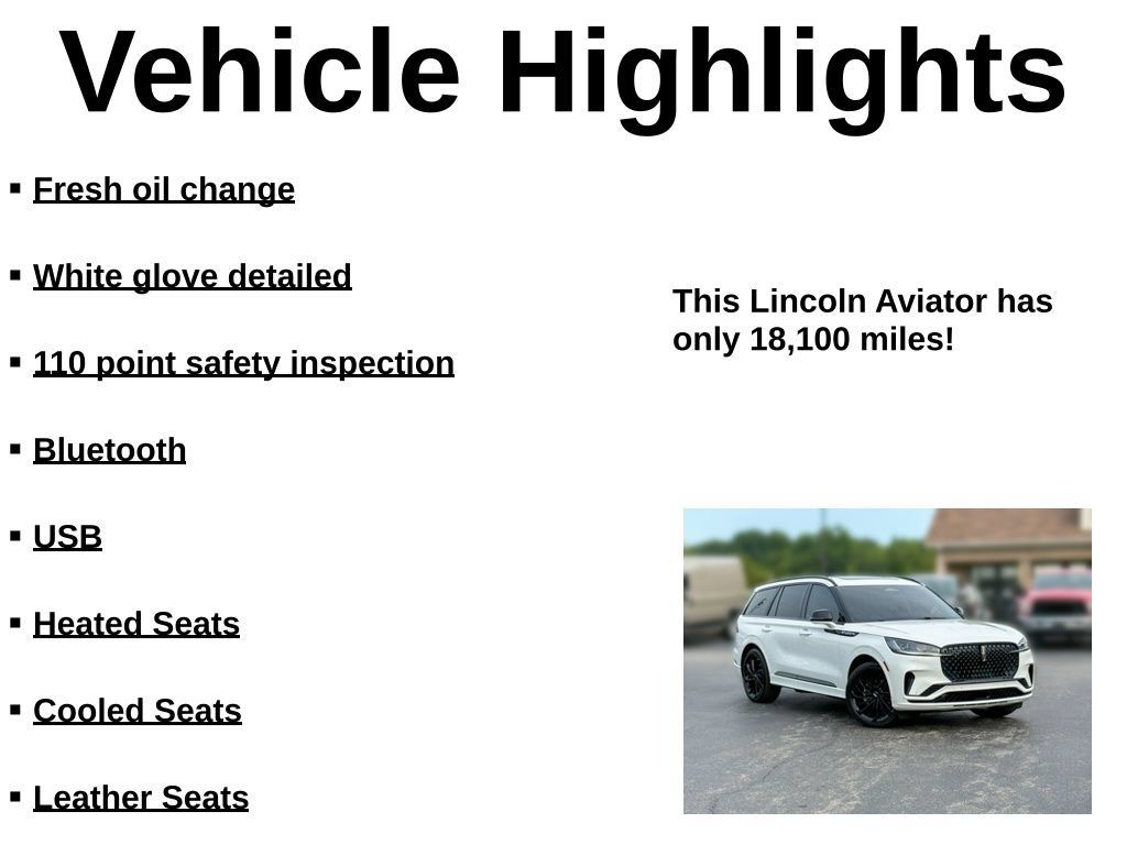 Used 2025 Lincoln Aviator Reserve w/ Luxury Package RWD image 45