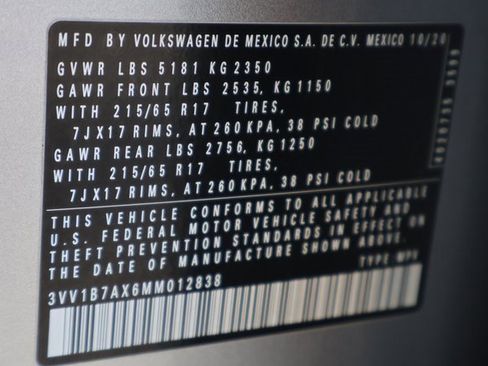 Certified 2021 Volkswagen Tiguan S image 17