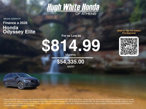 New 2026 Honda Odyssey Elite image 7