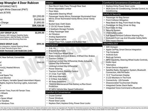 Used 2024 Jeep Wrangler Unlimited Rubicon w/ Technology Group AWD/4WD image 47