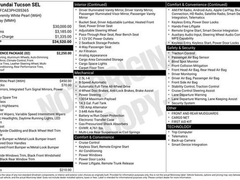 Used 2023 Hyundai Tucson SEL w/ Convenience Package AWD/4WD image 42