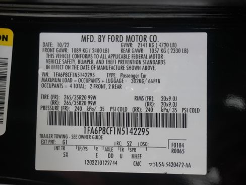 Used 2022 Ford Mustang GT Premium w/ Equipment Group 401A RWD image 29