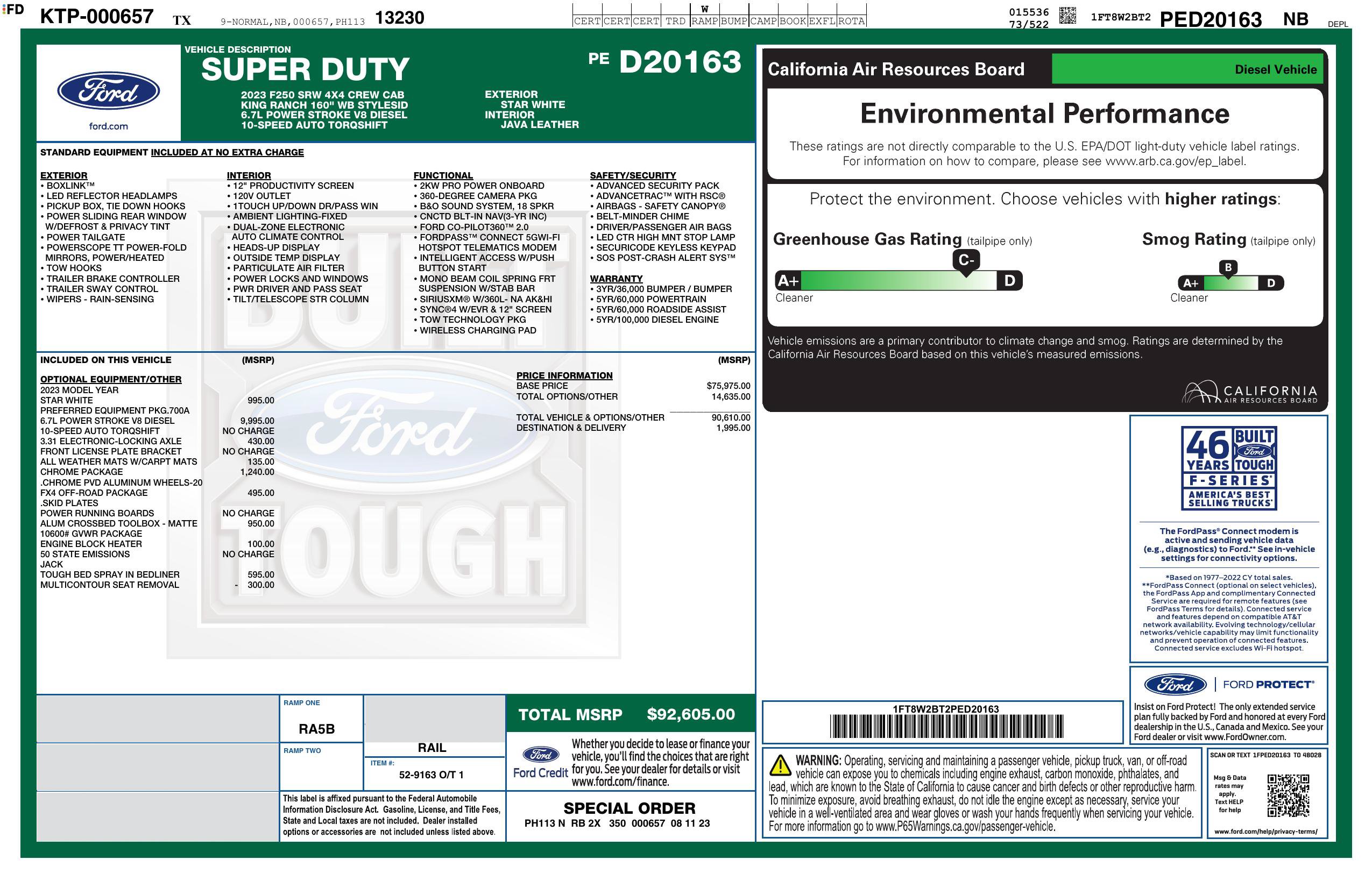 Used 2023 Ford F250 King Ranch w/ Chrome Package AWD/4WD image 3