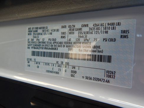 Used 2024 Ford Transit 350 XLT RWD image 29